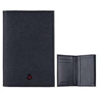 【MONDAINE 瑞士國鐵】國徽系列名片夾(黑)