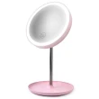 【iSFun】LED化妝鏡＊直立觸控調光圓型收納桌上鏡(USB電池兩用款)