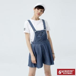 【5th STREET】女牛仔吊帶洋裝-中古藍