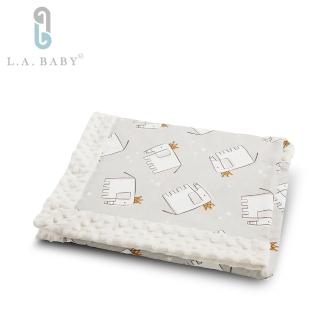 【L.A. Baby】高階保暖樂豆毯 輕柔(80 x 100 cm)