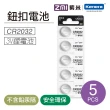 【Zmi 紫米】鈕扣型鋰電池 CR2032 3V-5入
