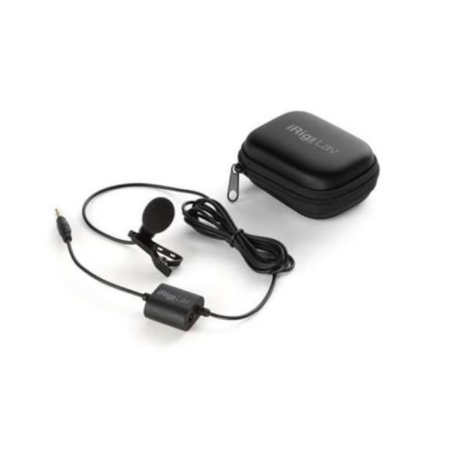 IK Multimedia iRig Mic Lav 領夾式電容麥克風 有線全向桌上型麥克風 黑色戶外錄音配件 22g輕量便攜