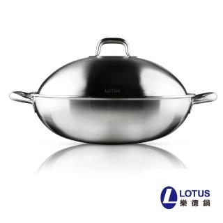 【LOTUS 樂德】中華五層雙耳炒鍋40CM(台灣優質鍋具品牌)