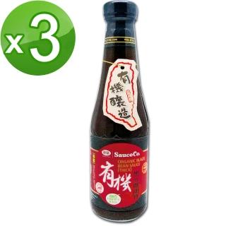 【味榮】極釀有機黑豆蔭油膏320ml*3瓶