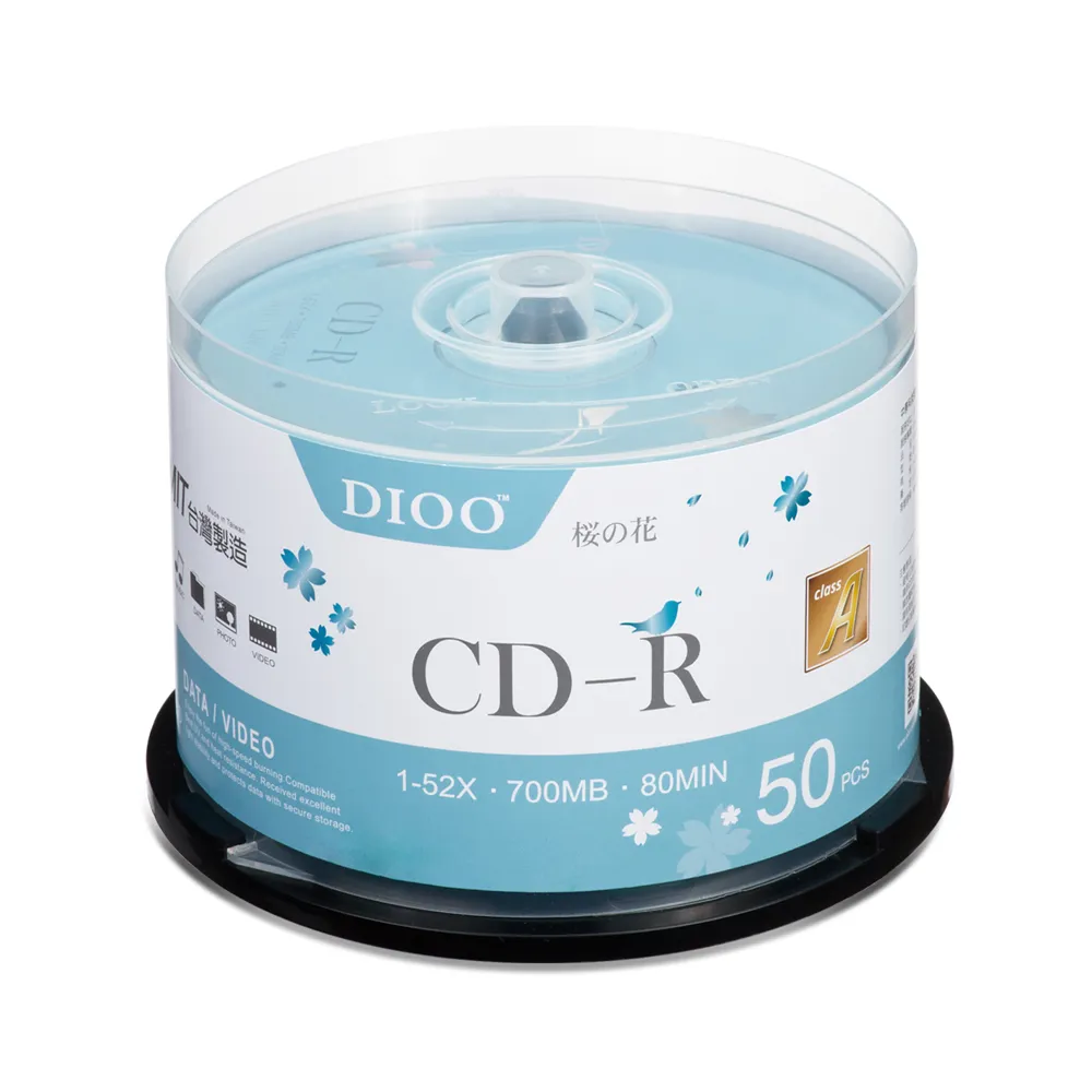 【DIOO】櫻花版 52X CD-R 300片桶