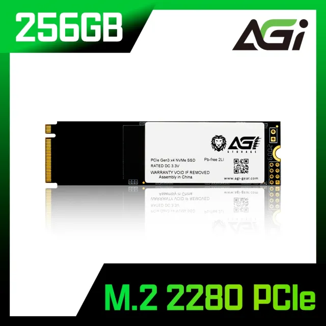 【AGI亞奇雷】AI198_256GB M.2 2280 PCIe TLC固態硬碟(讀：1979M/寫：1246M)