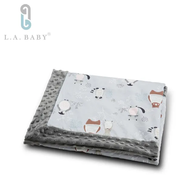 【L.A. Baby】高級保暖樂豆毯 輕柔(110 x 140 cm)