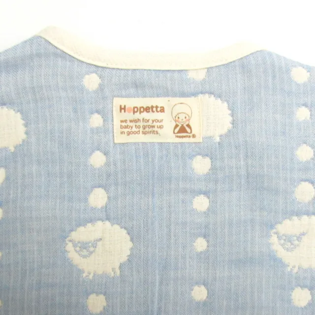 【Hoppetta】六層紗可愛動物防踢背心-幼童藍(防踢背心 防踢被 兒童防踢被)