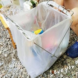 【May Shop】輕巧方便戶外休閒露營 折疊式垃圾架