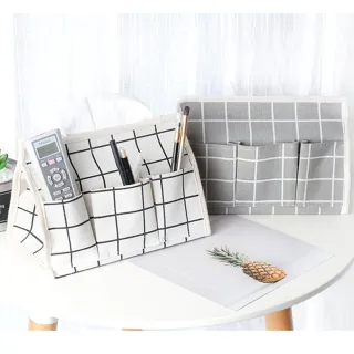 【生活藏室】簡約格紋棉麻布藝面紙盒(棉麻質地 簡約格紋 3色可選)