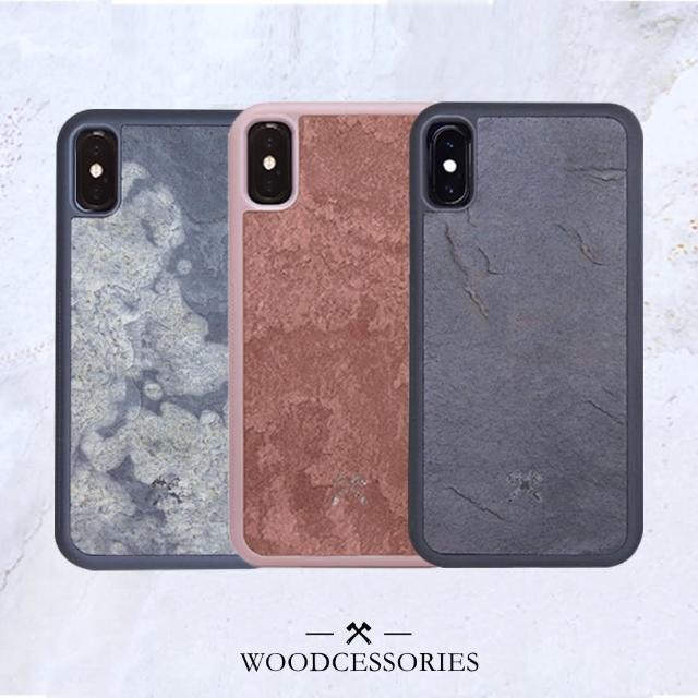 【德國WOODCESSORIES】iPhone Xs Max 天然原石防摔保護殼(適用於無線充電)