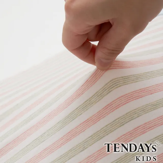 【TENDAYS】有機棉可水洗透氣兒童枕(和風藍 5-8歲 可水洗記憶枕)