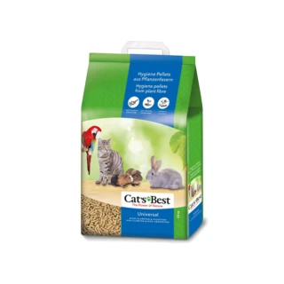 【CAT’S BEST 凱優】粗顆粒木屑砂（藍標崩解型）20L/11kg*2包組(貓砂、木屑砂)