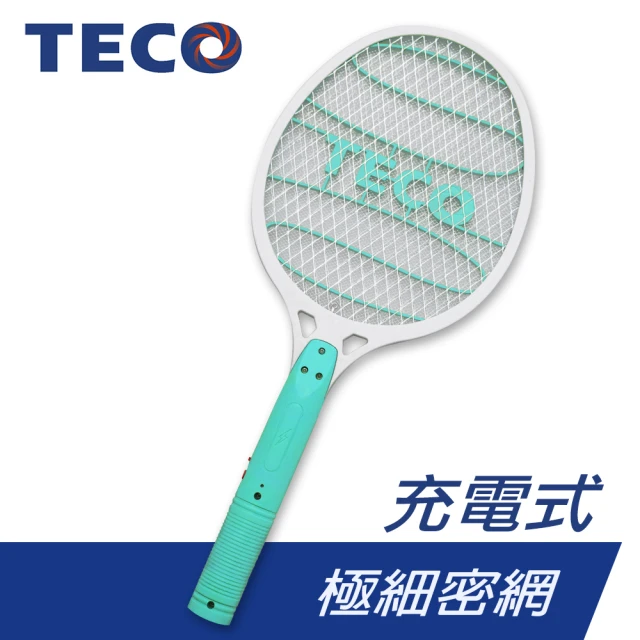 【TECO 東元】充電式 三層網電蚊拍 XYFYK004