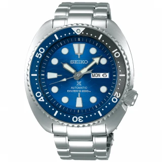 【SEIKO 精工】Prospex 愛海洋特別版深海鯊魚潛水機械錶-藍/45mm(SRPD21J1/4R36-07D0B)