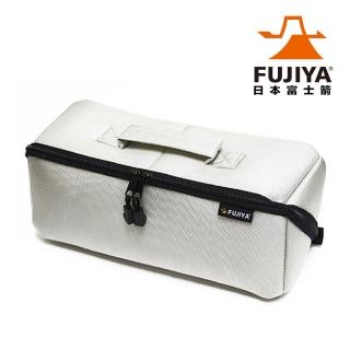 【FUJIYA日本富士箭】經典高緩衝大開口工具收納袋-科技灰-特大(FTC2-2LIG)