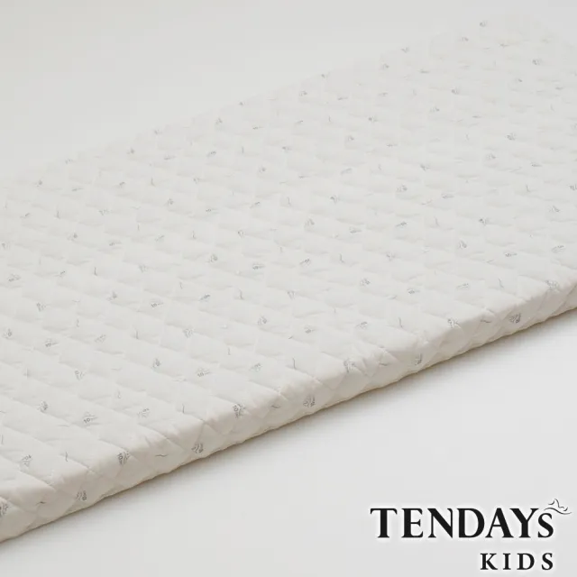 【TENDAYS】有機棉可水洗透氣嬰兒床(小單0-4歲 和風藍 可水洗記憶床)