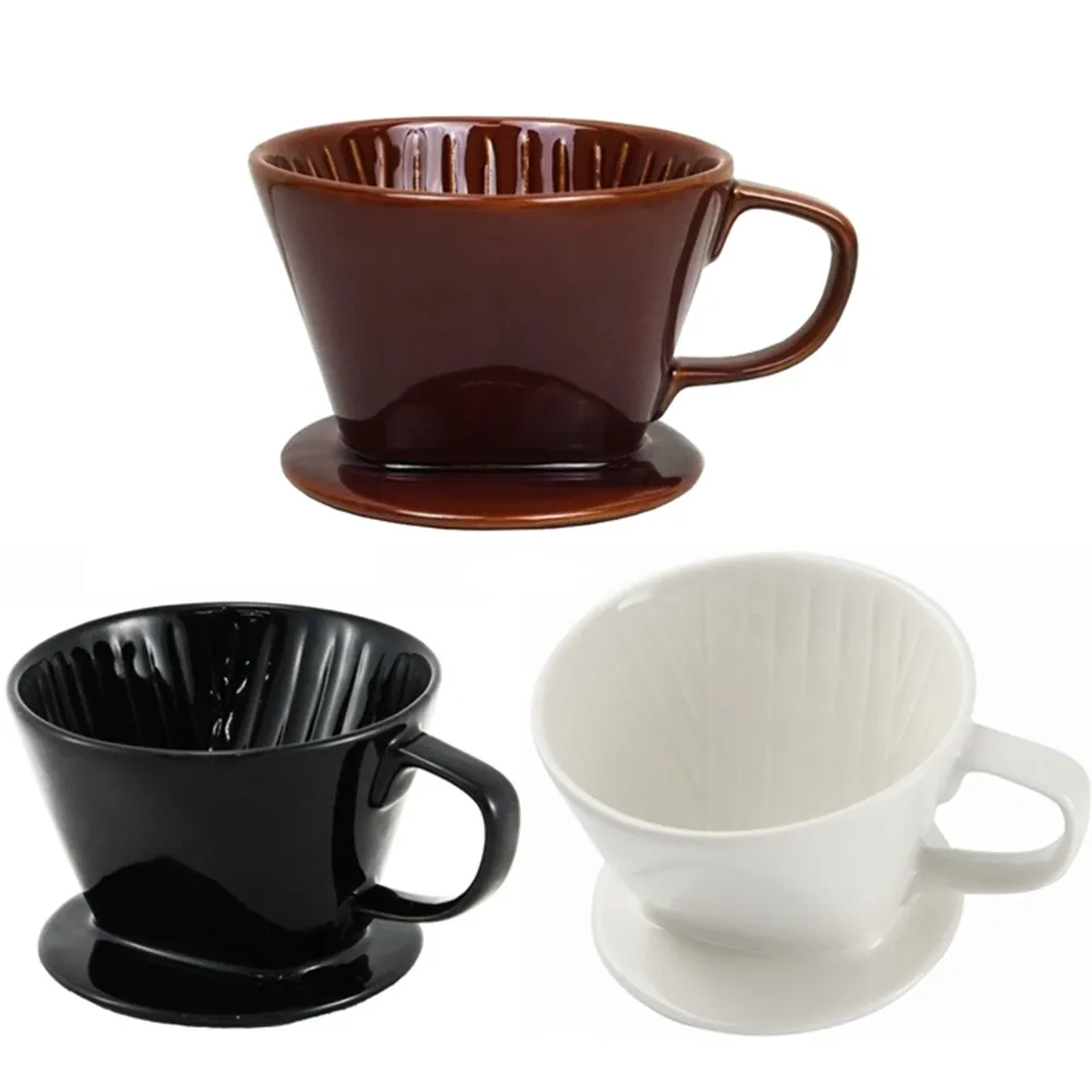 【咖啡沖泡】大號陶瓷濾杯1-4人份X1入/泡咖啡 泡茶濾杯 手沖咖啡濾器