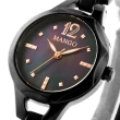 【MANGO】甜美小資女腕錶(黑色/28mm)