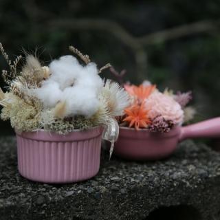 【Santa Ana】乾燥盆花組(瓷盆乾燥花組合)