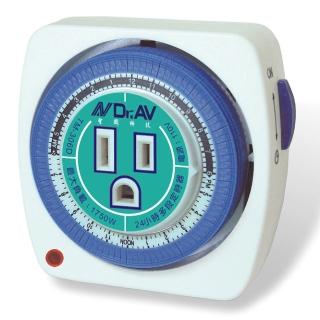 【Dr.AV 聖岡】24小時機械式省電定時器-2入(TM-306D)