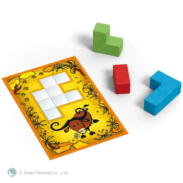 【新天鵝堡桌遊】烏邦果3D兒童版 Ubongo Junior 3D(全家一起來)