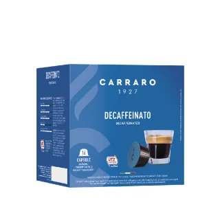 【CARRARO】低咖啡因 Decaffeinato 咖啡膠囊(16顆/盒; 雀巢 Dolce Gusto 咖啡機專用)