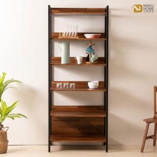 【WAKUHOME 瓦酷傢俱】格萊斯積層木工業風2.6尺展示架-收納 B001-701-A