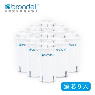 【Brondell】美國邦特爾 H2O+ 八週長效濾芯（9入）