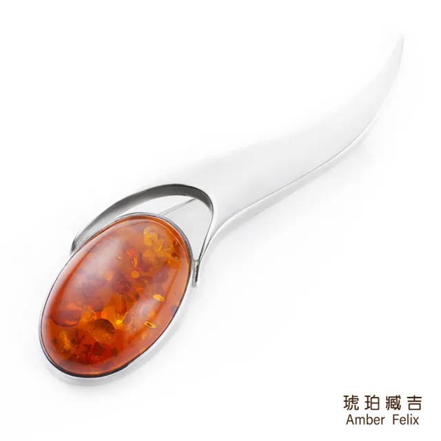 【Amber Felix】琥珀臧吉璀璨金珀胸針17.11g(琥珀協會認證)