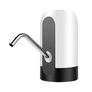 【嚴選】露營辦公室兩用桶裝水抽水器/充電式電動壓水器(白)