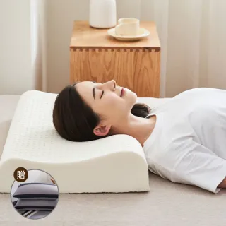 【ALAI寢飾工場】工學曲線款 天然乳膠枕(買一送一  加碼送枕套)