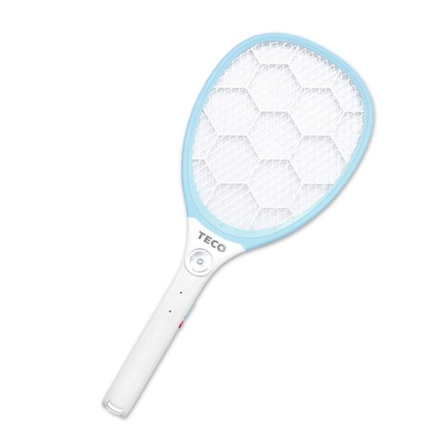 【TECO 東元】USB充電式 三層網電蚊拍 XYFYK003(小黑蚊電蚊拍)