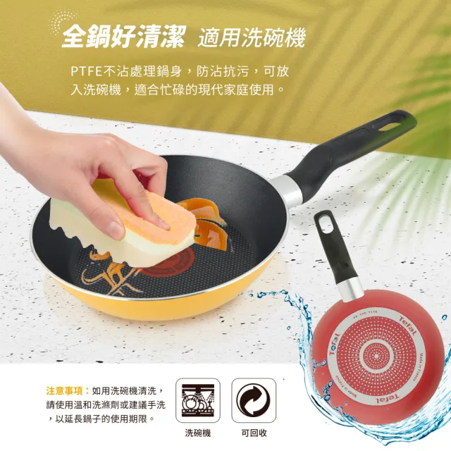 【Tefal 特福】法國製Enjoy Mini系列18CM不沾平底鍋/煎蛋鍋/早餐鍋(兩色任選)