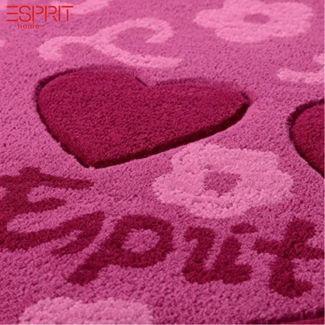 【山德力】ESPRIT KID地毯 ESP-3338-01 120X120cm(德國品牌 兒童  愛心 童趣  生活美學)