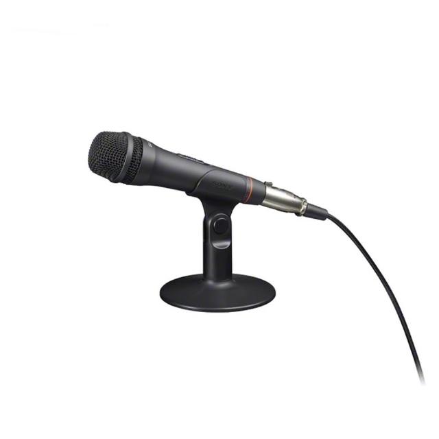 【SONY索尼】手持式+底座式兩用電容式麥克風ECM-PCV80U(附支架 UAB-80音效卡盒)