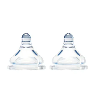 【韓國sillymann】100%鉑金矽膠奶嘴-三階段-2入裝-2組(鉑金矽膠可進沸水、蒸氣紫外線消毒鍋消毒)