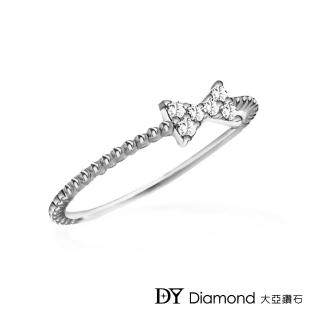 【DY Diamond 大亞鑽石】L.Y.A輕珠寶 18K白金 永恆 鑽石線戒