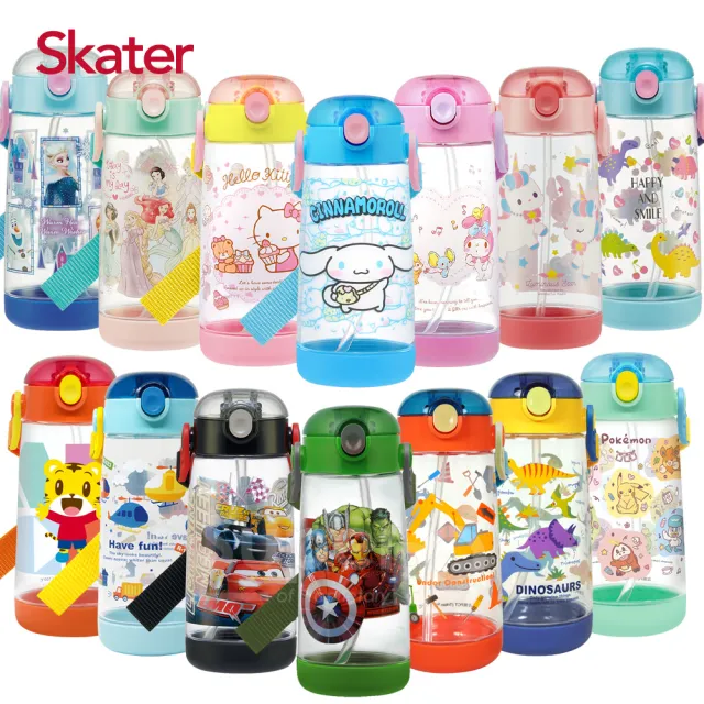 Skater Kids Water Bottle Clear Bottle with Straw Toy Story 20 Disney 480ml PDSH5