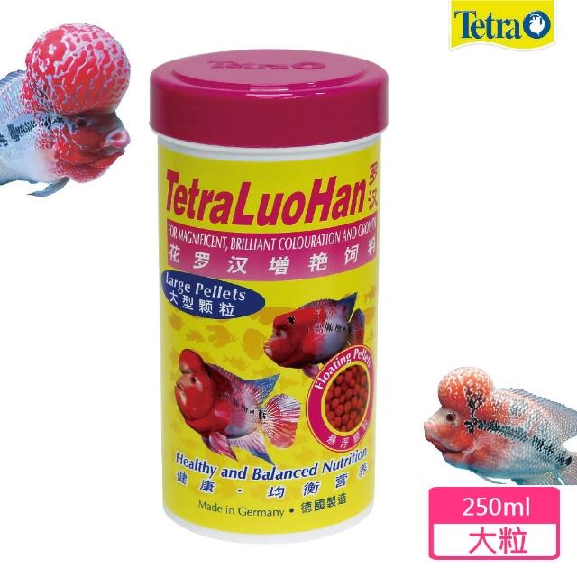 【TETRA 德彩】花羅漢增艷飼料-大粒250ML(羅漢隆頭飼料)