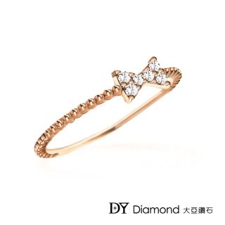 【DY Diamond 大亞鑽石】L.Y.A輕珠寶 18K玫瑰金 永恆 鑽石線戒