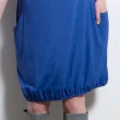 【Gennies 奇妮】010系列-率性圓領素色洋裝(藍/桃紅T1134)