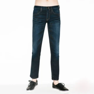 【BRAPPERS】男款 彈性窄版直筒褲(藍)