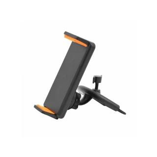 汽車CD口手機支架 橘色款(適用4-10吋 手機 平板 導航 GPS)