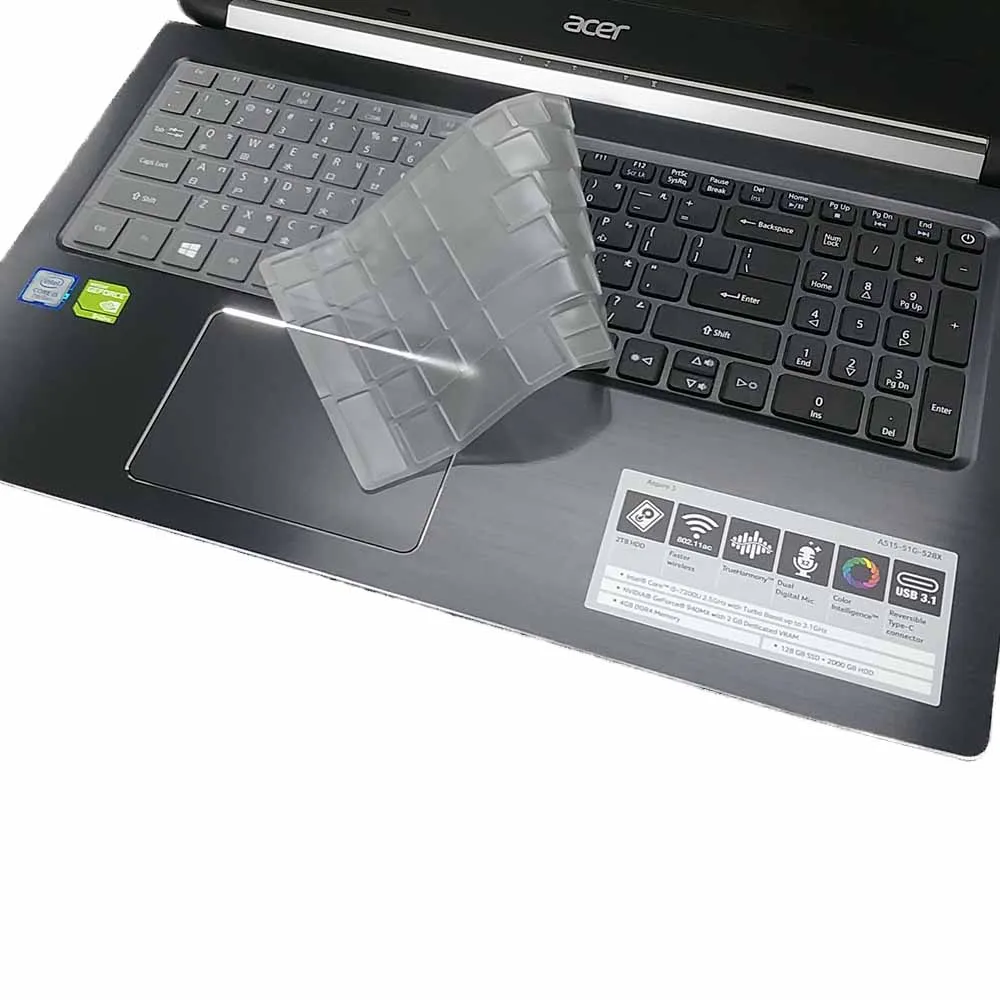 【Ezstick】ACER A315-41G 奈米銀抗菌TPU 鍵盤保護膜(鍵盤膜)