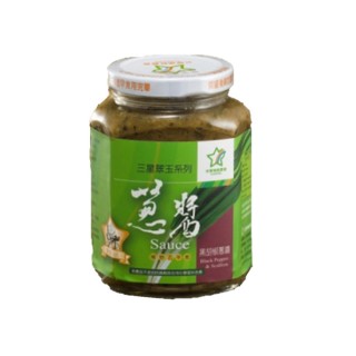 【三星地區農會】翠玉蔥醬-黑胡椒380g(三星蔥)