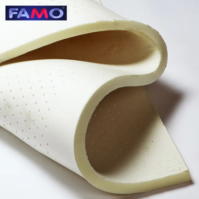 【FAMO 法摩】5CM乳膠涼感硬式獨立筒床墊(雙人加大6尺)