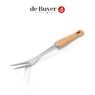 【de Buyer 畢耶】『蜂蠟木柄系列』肉叉32cm