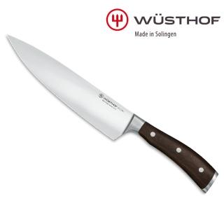 【WUSTHOF 三叉】德國三叉牌IKON 20CM主廚刀(烏木刀柄 廚刀 菜刀)
