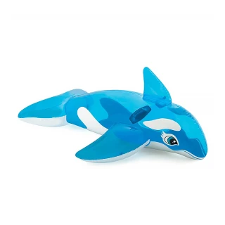 【INTEX】藍鯨 水上 坐騎 贈繫繩(INTEX 藍鯨 水上 坐騎 充氣 浮圈 兒童 沙灘 海邊 游泳 玩水 坐式 泳圈)